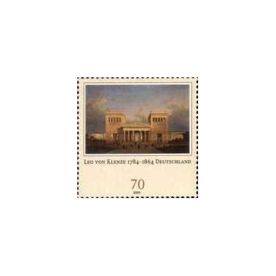 1 عدد  تمبر دویست و بیست و پنجمین سالگرد تولد لئو فون کلنز - جمهوری فدرال آلمان 2009