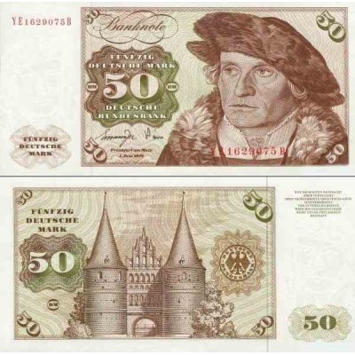 اسکناس 50 مارک - جمهوری فدرال آلمان 1977 سفارشی