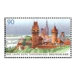 1 عدد  تمبر هزارمین سالگرد قلعه Tangermünde - جمهوری فدرال آلمان 2009