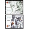 2 عدد  تمبر صلیب سرخ - جزایر فارو 2001