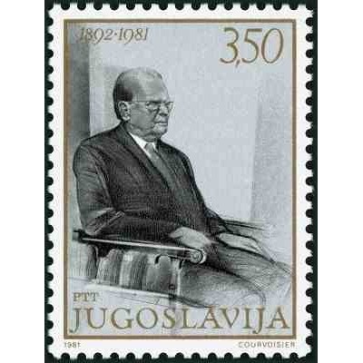1 عدد تمبر هشتاد و نهمین سالگرد تولد یوسیپ بروز تیتو - یوگوسلاوی 1981