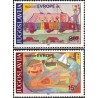 2 عدد تمبر «شادی اروپا» - نقاشی کودکان - یوگوسلاوی 1982