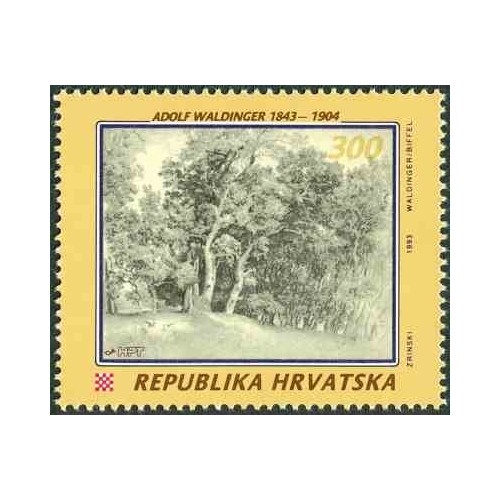 1 عدد تمبر 150مین سالگرد تولد آدولف ایگنیو والدینگر - کرواسی 1993