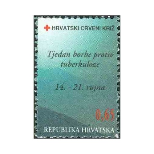1 عدد تمبر مالیات پستی - صلیب سرخ - هفته مبارزه با سل (VI)- کرواسی 1996