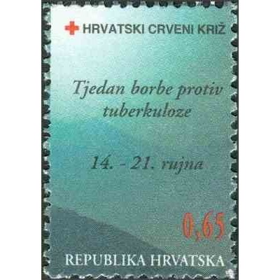1 عدد تمبر مالیات پستی - صلیب سرخ - هفته مبارزه با سل (VI)- کرواسی 1996