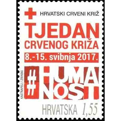 1 عدد تمبر مالیات پستی - صلیب سرخ - کرواسی 2017