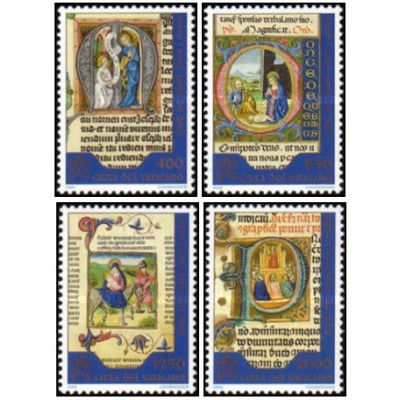 4 عدد  تمبر سال مقدس - واتیکان 1995 قیمت 6 دلار