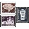 3 عدد تمبر سال میراث معماری اروپا - یوگسلاوی 1975