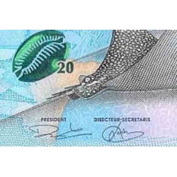 اسکناس 20 گیلدن کوراسائو و سن مارتین 2025  سفارشی