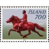 1 عدد  تمبر پونی ایسلندی با سوار - ایسلند 1982