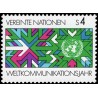 1 عدد تمبر سال جهانی ارتباطات - وین سازمان ملل 1983