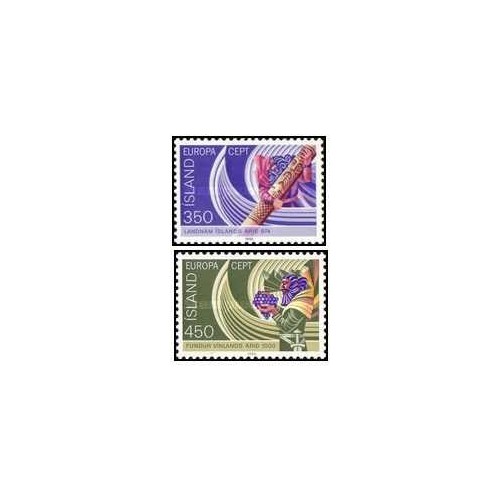 2 عدد تمبر مشترک اروپا - Europa cept - رویدادهای تاریخی - ایسلند 1982 2 عدد تمبر مشترک اروپا - Europa cept - رویدادهای تاریخی - ایسلند 1982