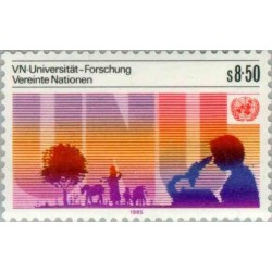 1 عدد تمبر دانشگاه سازمان ملل متحد - وین سازمان ملل 1985