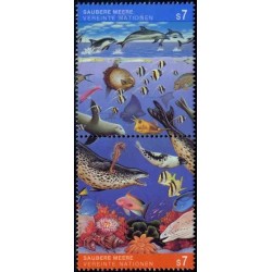 1 عدد تمبر نمادهای سازمان ملل متحد - وین سازمان ملل 1991