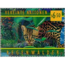 2 عدد تمبر سری پستی - 6.5 و 9 s - وین سازمان ملل 1998