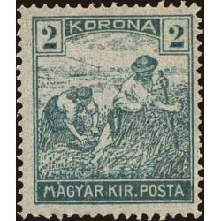1 عدد تمبر سری پستی - درو  - 2k - مجارستان 1920