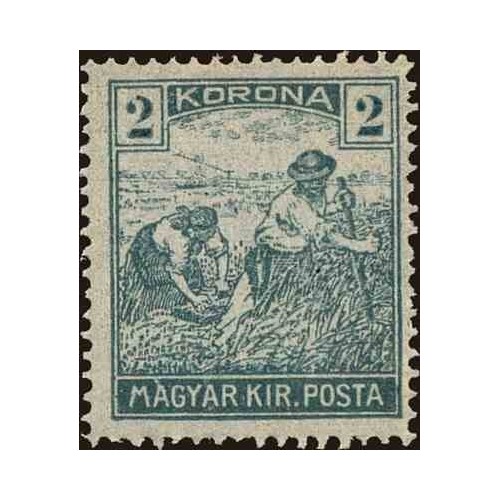1 عدد تمبر سری پستی - درو  - 2k - مجارستان 1920