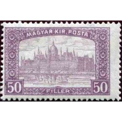 1 عدد تمبر سری پستی - پارلمان، بوداپست - 50f - مجارستان 1917 کیفیت MN