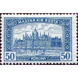 1 عدد تمبر سری پستی - پارلمان، بوداپست - 50k - مجارستان 1920 کیفیت MN