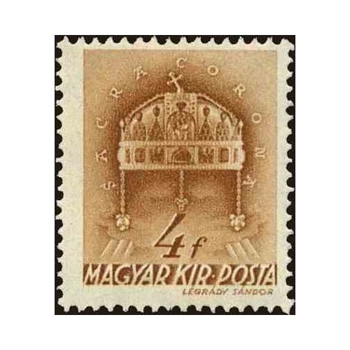 1 عدد تمبر سری پستی - کلیسا در مجارستان - 4f - مجارستان 1939