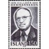 1 عدد  تمبر صدمین سالگرد تولد نویسنده هالدور هرمانسون  - ایسلند 1978