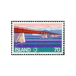 1 عدد  تمبر پل اسکیدارا  - ایسلند 1978