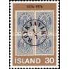 1 عدد  تمبر صدمین سالگرد تمبرهای Aur - ایسلند 1976