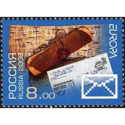 1عدد تمبر مشترک اروپا - Europa Cept - نامه نگاری - روسیه 2008