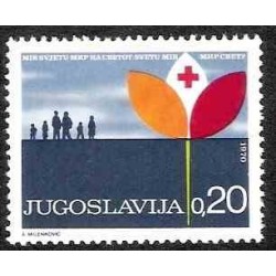 1 عدد تمبر مالیات پستی - خیریه - هفته صلیب سرخ - یوگوسلاوی 1970