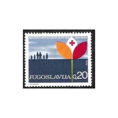 1 عدد تمبر مالیات پستی - خیریه - هفته صلیب سرخ - یوگوسلاوی 1970