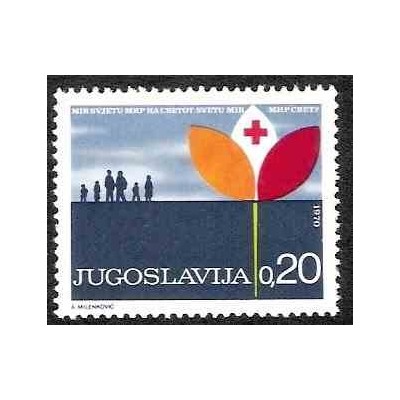 1 عدد تمبر مالیات پستی - خیریه - هفته صلیب سرخ - یوگوسلاوی 1970