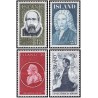 4 عدد  تمبر ایسلندی های معروف - ایسلند 1975