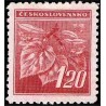 1 عدد تمبر سری پستی - شاخه لیمو - 120H- چک اسلواکی 1945