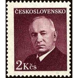 1 عدد تمبر سری پستی - رئیس جمهور ادوارد بنش - 2(Kc) - چک اسلواکی 1948