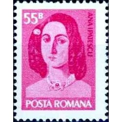 1 عدد تمبر سری پستی - صدمین سالگرد فوت آنا ایپاتسکو - 55B - رومانی 1975