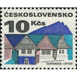 1 عدد تمبر سری پستی - ساختمان‌های قدیمی -10Kc -  چک اسلواکی 1972 قیمت 4.7