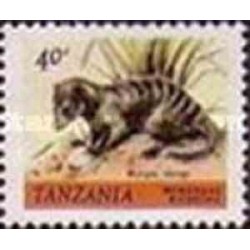 1 عدد تمبر سری پستی - حیوانات -40c -  تانزانیا 1980