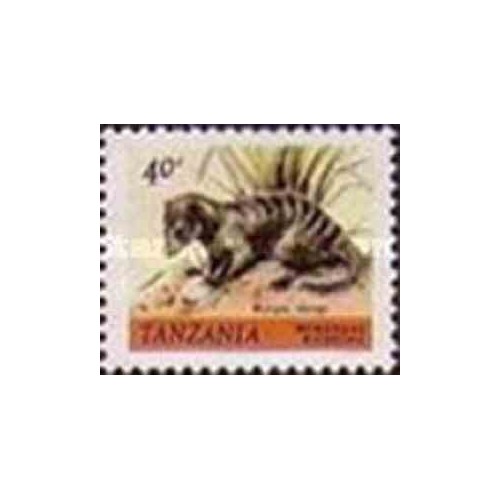 1 عدد تمبر سری پستی - حیوانات -40c -  تانزانیا 1980