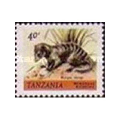 1 عدد تمبر سری پستی - حیوانات -40c -  تانزانیا 1980