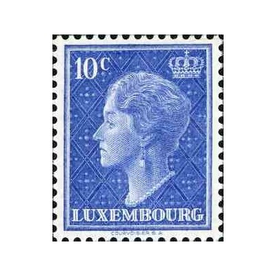 1 عدد تمبر سری پستی - دوشس بزرگ شارلوت - 10c - لوگزامبورگ 1948 کیفیت MN