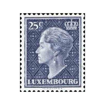 1 عدد تمبر سری پستی - دوشس بزرگ شارلوت - 25c - لوگزامبورگ 1948 کیفیت MN
