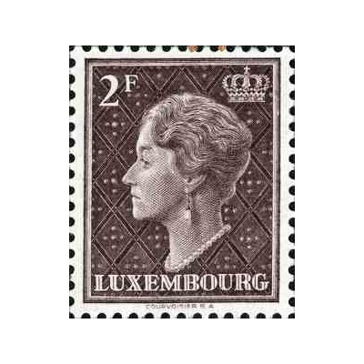 1 عدد تمبر سری پستی - دوشس بزرگ شارلوت - 2Fr- لوگزامبورگ 1948 کیفیت MN
