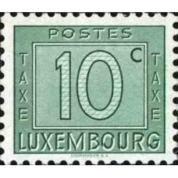 1 عدد تمبر بدهی پستی -  سری اعداد- 10c- لوگزامبورگ 1946 کیفیت MN