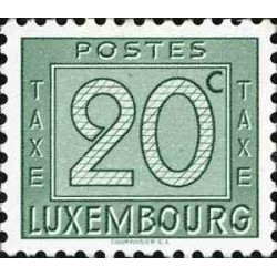 1 عدد تمبر بدهی پستی -  سری اعداد- 20c- لوگزامبورگ 1946 کیفیت MN