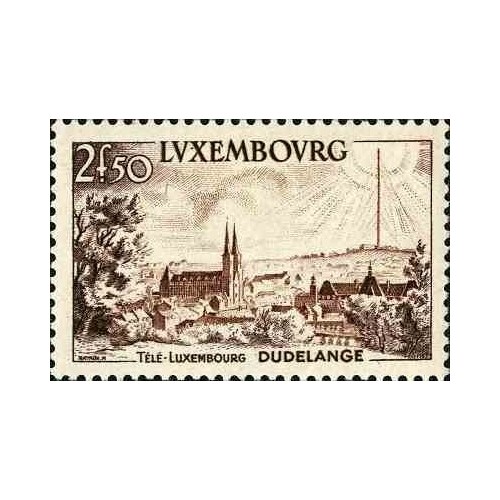 1 عدد تمبر نصب ایستگاه Télé در دودلانژ- لوگزامبورگ 1955  قیمت 2.4 دلار