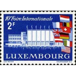 1 عدد تمبر دهمین نمایشگاه بین‌المللی لوکزامبورگ - لوگزامبورگ 1958