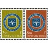2 عدد تمبر دهمین سالگرد تأسیس ناتو - لوگزامبورگ 1959