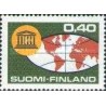 1 عدد  تمبر بیستمین سالگرد تاسیس یونسکو - فنلاند 1966