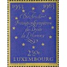 1 عدد تمبر دهمین سالگرد کنوانسیون اروپایی حقوق بشر - لوگزامبورگ 1963