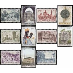 11 عدد تمبر شهر لوکزامبورگ - لوگزامبورگ 1963 قیمت 5 دلار